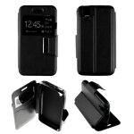 Etui folio noir compatible wiko goa - neuf