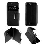 Etui folio noir compatible wiko kite - neuf