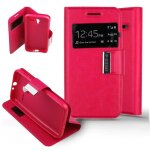 Etui folio rose compatible alcatel one touch pixi 3 4. 5 - neuf