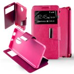 Etui folio rose fushia compatible alcatel one touch pop up - neuf