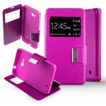 Etui folio rose fushia compatible nokia lumia 640 - neuf