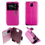 Etui folio rose fushia compatible samsung galaxy note 3 - neuf