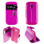 Etui folio rose fushia compatible samsung galaxy s3 mini - neuf Etui folio rose fushia compatible samsung galaxy s3 mini - neuf