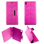 Etui folio rose fushia compatible sony xperia z3 - neuf