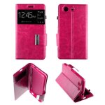 Etui folio rose fushia compatible sony xperia z3 compact - neuf