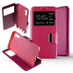 Etui folio rose compatible samsung galaxy note 10 - neuf