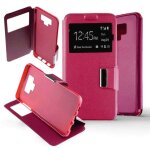Etui folio rose compatible samsung galaxy note 9 - neuf