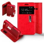 Etui folio rouge compatible alcatel one touch pixi 3 4. 0 - neuf
