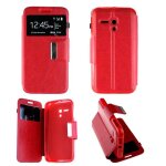 Etui folio rouge compatible alcatel one touch pop d5 - neuf