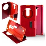 Etui folio compatible rouge lg g4s - neuf