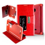 Etui folio compatible rouge nokia lumia 435 - neuf Etui folio compatible rouge nokia lumia 435 - neuf
