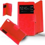 Etui folio rouge compatible sony xperia xa - neuf
