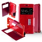 Etui folio rouge compatible sony xperia z4 compact - neuf