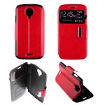 Etui folio rouge compatible wiko darknight - neuf