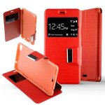 Etui folio rouge compatible wiko highway pure - neuf