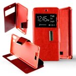 Etui folio rouge compatible wiko selfy 4g - neuf