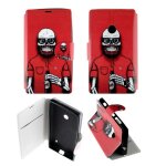 Etui folio compatible tête de mort barbue nokia lumia 520 - neuf Etui folio compatible tête de mort barbue nokia lumia 520 - neuf