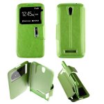 Etui folio vert compatible alcatel one touch pop s7 - neuf