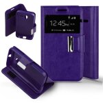 Etui folio violet compatible alcatel one touch pixi 3 4. 0 - neuf