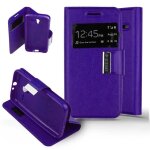 Etui folio violet compatible alcatel one touch pixi 3 4. 5 - neuf