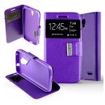 Etui folio compatible violet alcatel one touch pop 2 4. 5 - neuf