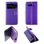 Etui folio violet compatible alcatel one touch pop c9 - neuf