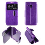 Etui folio violet compatible alcatel one touch pop d5 - neuf