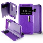 Etui folio violet compatible htc one m9 - neuf