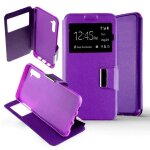 Etui folio violet compatible samsung galaxy note 10 - neuf