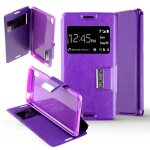 Etui folio violet compatible sony xperia m4 xperia m4 aqua - neuf