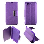 Etui folio violet compatible sony xperia z3 compact - neuf