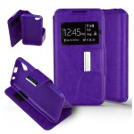 Etui folio compatible violet wiko sunny - neuf