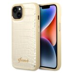 tui pour pour iphone 14 plus 6. 7 or collection croco - neuf