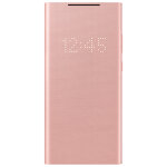 Etui led view cover pour galaxy note 20 rose - neuf