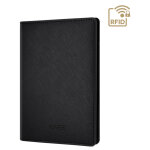 Etui passeport saffiano pour voyage, minuit noir - neuf