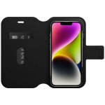 Etui strada coque pour iphone 14, antichoc, anti - chute, cuir de qualit�, 2 porte - cartes, supporte ...