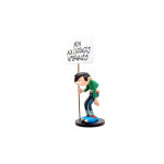 Figurine de collection - collectoys - gaston et sa pancarte : non aux cadences infernales - neuf