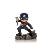 Figurine - iron studios - mini co. deluxe - marvels avengers : captain america - pvc - 15 cm - neuf