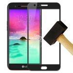 Film verre tremp� 4d noir compatible lg k10 - neuf
