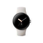 Google pixel watch amoled 41 mm num�rique �cran tactile 4g argent wifi gps (satellite), blanc - neuf
