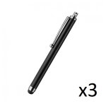 Grand stylet x3 pour smartphone tablette ecrire universel lot de 3 - neuf