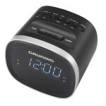 Grundig scn230 radio portable horloge numrique noir - neuf