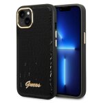 Guess tui pour iphone 14 6. 1 noir croco collection - neuf