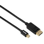 Hama 00054563 c�ble displayport 1, 80 m mini displayport noir - neuf