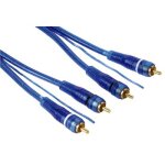 Hama 00062417 cble audio 5 m 2 x rca bleu - neuf