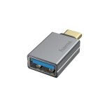 Hama 00200300 changeur de genre de c�ble usb type - a usb type - c gris - neuf