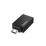 Hama 00200307 changeur de genre de cble micro - usb usb type - a noir - neuf