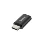 Hama 00200310 changeur de genre de c�ble micro usb usb - c noir - neuf