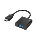 Hama 00200343 cble vido et adaptateur 0, 15 m hdmi type a (standard) vga (d - sub) noir - neuf