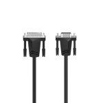 Hama 00200714 cble vido et adaptateur 1, 5 m dvi - i vga (d - sub) noir - neuf
